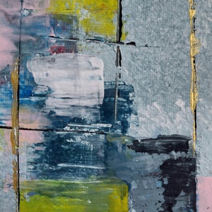 Minimal absztrakt festmény,20�20cm - művészet - festmény - akril - Meska.hu