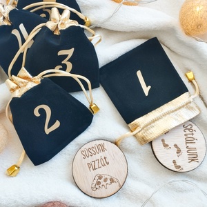 Adventi korongok, Adventi naptár másképp  - karácsony - adventi díszek - adventi naptár - Meska.hu