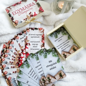Adventi kártyacsomag  - játék & sport - táblajáték és kártyajáték - kártya - Meska.hu