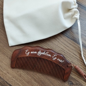 Birthing comb, labor comb, fésű szüléshez, vajúdó fésű, Esküvő, Hajdísz, Fésűs hajdísz, Gravírozás, pirográfia, MESKA