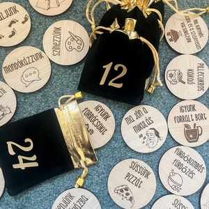 Adventi korongok, Adventi naptár másképp  - Meska.hu