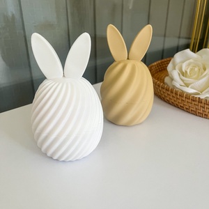 Nyuszifüles húsvéti tojás doboz � édesség és ajándéktartó - ünnepi díszek, dekorációk - húsvéti díszek és dekorációk - húsvéti sütikiszúró - Meska.hu