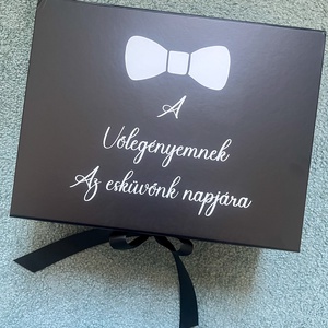 The Big day pack - groom box, Ajándék a vőlegénynek, Vőlegény ajándékcsomag - esküvő - esküvői szett - Meska.hu