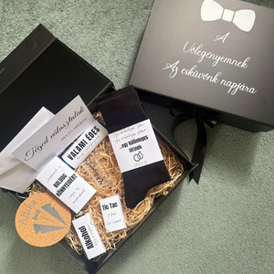 Gentleman's essentials - groom box, Ajándék a vőlegénynek, Vőlegény ajándékcsomag - esküvő - esküvői szett - Meska.hu