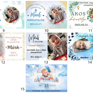 Köszönetajándék a vendégeknek keresztelőre, mágnes köszönetajándék, mágnesek  - baba - mama - keresztelő kellékek - keresztelőajándékok - Meska.hu