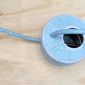 Tengerparti álomAntikolt kék dekorációs szett/kanna és fa ládika  - otthon & életmód - ház & kert - szerszám & eszközök - Meska.hu