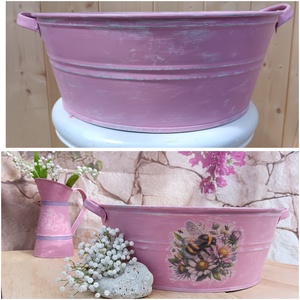 Óriás dongós-vir�gos kaspó - vidéki hangulat 40centiben  - otthon & életmód - ház & kert - virágláda, balkonláda - Meska.hu