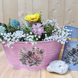 Óriás dongós-vir�gos kaspó - vidéki hangulat 40centiben  - otthon & életmód - ház & kert - virágláda, balkonláda - Meska.hu