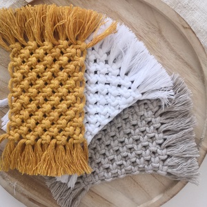 Makramé alátét - otthon & életmód - dekoráció - asztal és polc dekoráció - asztaldísz - Meska.hu