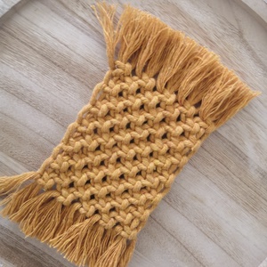 Makramé alátét - otthon & életmód - dekoráció - asztal és polc dekoráció - asztaldísz - Meska.hu