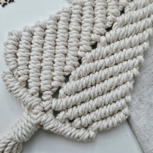 Skandináv Makramé Karácsonyfa falidísz - karácsony - karácsonyi lakásdekoráció - karácsonyfa, grincsfa - Meska.hu