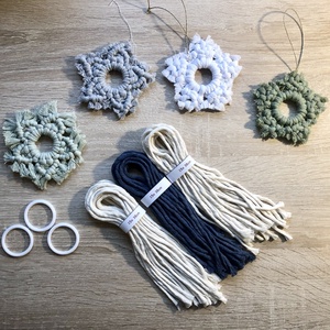 Makramé 3db hópihe készítő DIY csomag  - diy (csináld magad) - egységcsomag - Meska.hu