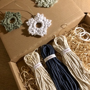 Makramé 3db hópihe készítő DIY csomag  - Meska.hu