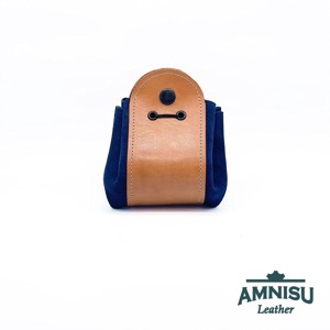 Bézs - sötétkék bőr 2in1 szütyő és kockatálca M3019-6001 - játék & sport - szerepjáték - Meska.hu