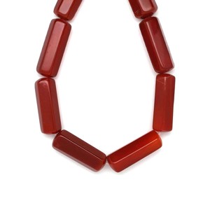 Karneol 12x34mm, Kellékek & szerszámok, Ásvány alapanyag, Ásványfüzér, , MESKA