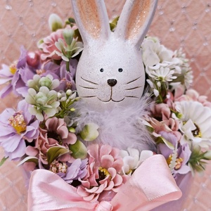 Húsvéti asztaldísz  - otthon & életmód - virágdekoráció - virágdíszek - asztali virágdísz - Meska.hu