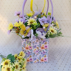 Virágtáska - otthon & életmód - virágdekoráció - virágdíszek - asztali virágdísz - Meska.hu