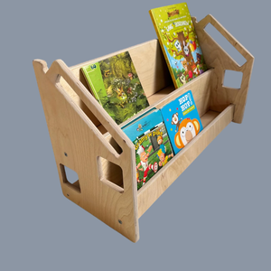 Könyvespolc gyerekeknek Montessori ihletésű - otthon & életmód - babaszoba, gyerekszoba - babaszoba dekoráció - Meska.hu