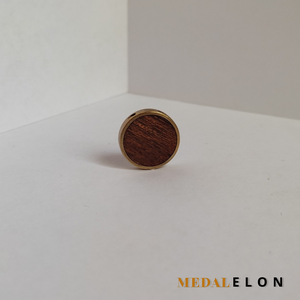 Sárgaréz és mahagóni fa medál, Ékszer, Nyaklánc, Medál, Ékszerkészítés, Fémmegmunkálás, MESKA