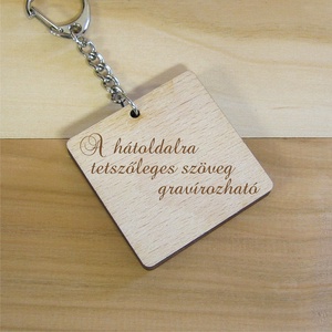 LOVE fa kulcstartó + egyedi gravírozás -  - Meska.hu