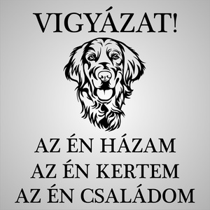 Nemesacél kutyás figyelmeztető tábla gravírozással - A kutya harap - otthon & életmód - ház & kert - névtábla - Meska.hu