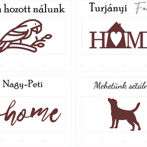 Fali kulcstartó egyedi felirattal, akril boríték tartóval - otthon & életmód - dekoráció - fali és függő dekoráció - fali kulcstartó - Meska.hu