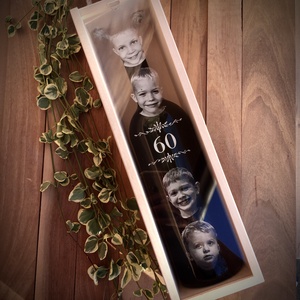 Bortartó doboz, italos fadoboz fotógravírozással díszített akril előlappal - otthon & életmód - konyhafelszerelés, tálalás - italos kellékek - boros díszdoboz - Meska.hu