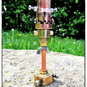 Zebulon. Nosztalgikus Steampunk figura, Művészet, Más művészeti ág, Fémmegmunkálás, Meska