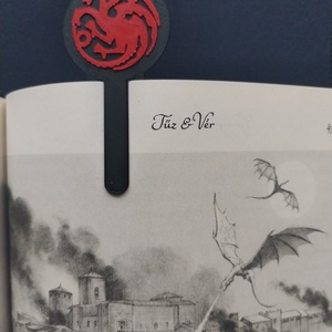 Trónok harca - Targaryen ház könyvjelző - Meska.hu