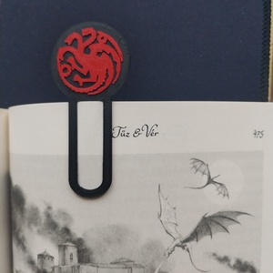 Trónok harca - Targaryen ház könyvjelző - könyv & zene - könyvjelző - Meska.hu