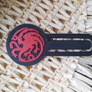 Trónok harca - Targaryen ház könyvjelző - könyv & zene - könyvjelző - Meska.hu