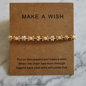 Lótusz karkötő , Ékszer, Karkötő, Gyöngyös karkötő, Ékszerkészítés, Gyöngyfűzés, gyöngyhímzés, MESKA