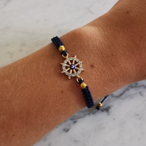 Makramé karkötő  - ékszer - karkötő - fonott karkötő - Meska.hu