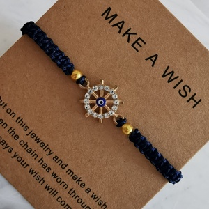 Makramé karkötő  - ékszer - karkötő - fonott karkötő - Meska.hu