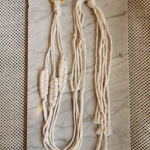 Makramé növénytartó - táska & tok - kulcstartó & táskadísz - kulcstartó - Meska.hu