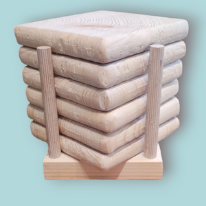 Tömör fa pohár alátét  - otthon & életmód - konyhafelszerelés, tálalás - tálalás - tányér- és poháralátét - Meska.hu