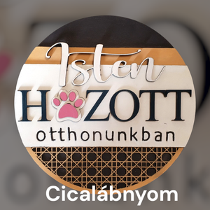 Ajtódísz  Isten hozott otthonunkban - otthon & életmód - dekoráció - ajtó- és ablak dekoráció - ajtótámasz - Meska.hu