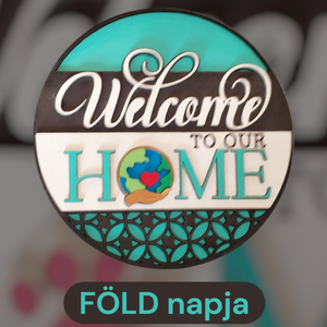 Ajtódísz  Welcome home - otthon & életmód - dekoráció - ajtó- és ablak dekoráció - ajtótámasz - Meska.hu