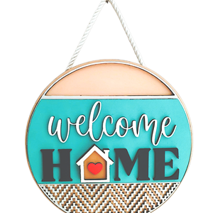 Ajtódísz  Welcome home - otthon & életmód - dekoráció - ajtó- és ablak dekoráció - ajtótámasz - Meska.hu