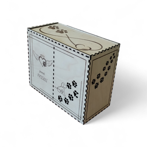 Személyre szabható kisállat urnatartó és emlékdoboz � lézervágott fa doboz 12�17 cm-es urnához - otthon & életmód - vallás - temetkezési tárgy - kisállat temetkezés - Meska.hu