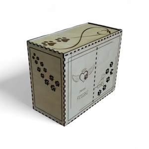 Személyre szabható kisállat urnatartó és emlékdoboz � lézervágott fa doboz 12�17 cm-es urnához - otthon & életmód - vallás - temetkezési tárgy - kisállat temetkezés - Meska.hu