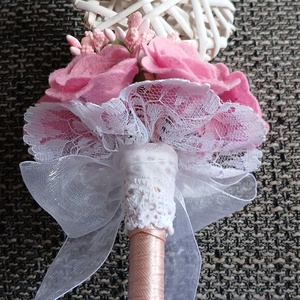 Csokor vesszőszívvel, ballagásra, alkalmakra - otthon & életmód - dekoráció - virágdísz és tartó - csokor & virágdísz - Meska.hu