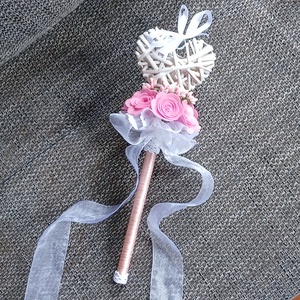 Csokor vesszőszívvel, ballagásra, alkalmakra - otthon & életmód - dekoráció - virágdísz és tartó - csokor & virágdísz - Meska.hu