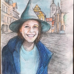 Portrérajz (pasztell vagy szénrajz) fotó vagy fantázia alapján, A4-es vagy A3-as méretben - Meska.hu