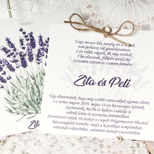 Esküvői meghívó levendula grafikával - esküvő - meghívó & kártya - meghívó - Meska.hu Esküvői meghívó levendula grafikával - esküvő - meghívó & kártya - meghívó - Meska.hu