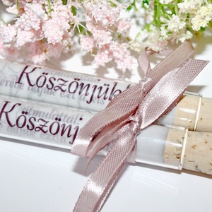 Köszönetajándék üvegcse pausszal - esküvő - emlék & ajándék - köszönőajándék - Meska.hu