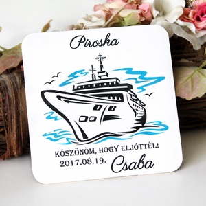 Köszönetajándék söralátét ültetővel - esküvő - emlék & ajándék - köszönőajándék - Meska.hu