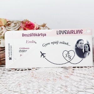 Repülőjegy esküvői meghívó - esküvő - meghívó & kártya - meghívó - Meska.hu