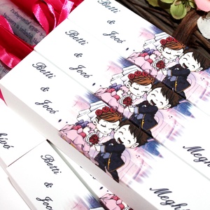 Dobozos esküvői meghívó tekerccsel - esküvő - meghívó & kártya - meghívó - Meska.hu