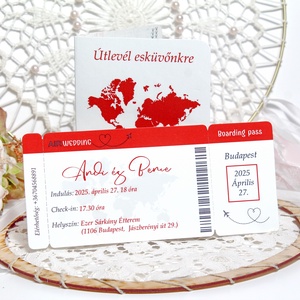 Útlevél esküvői meghívó - esküvő - meghívó & kártya - meghívó - Meska.hu